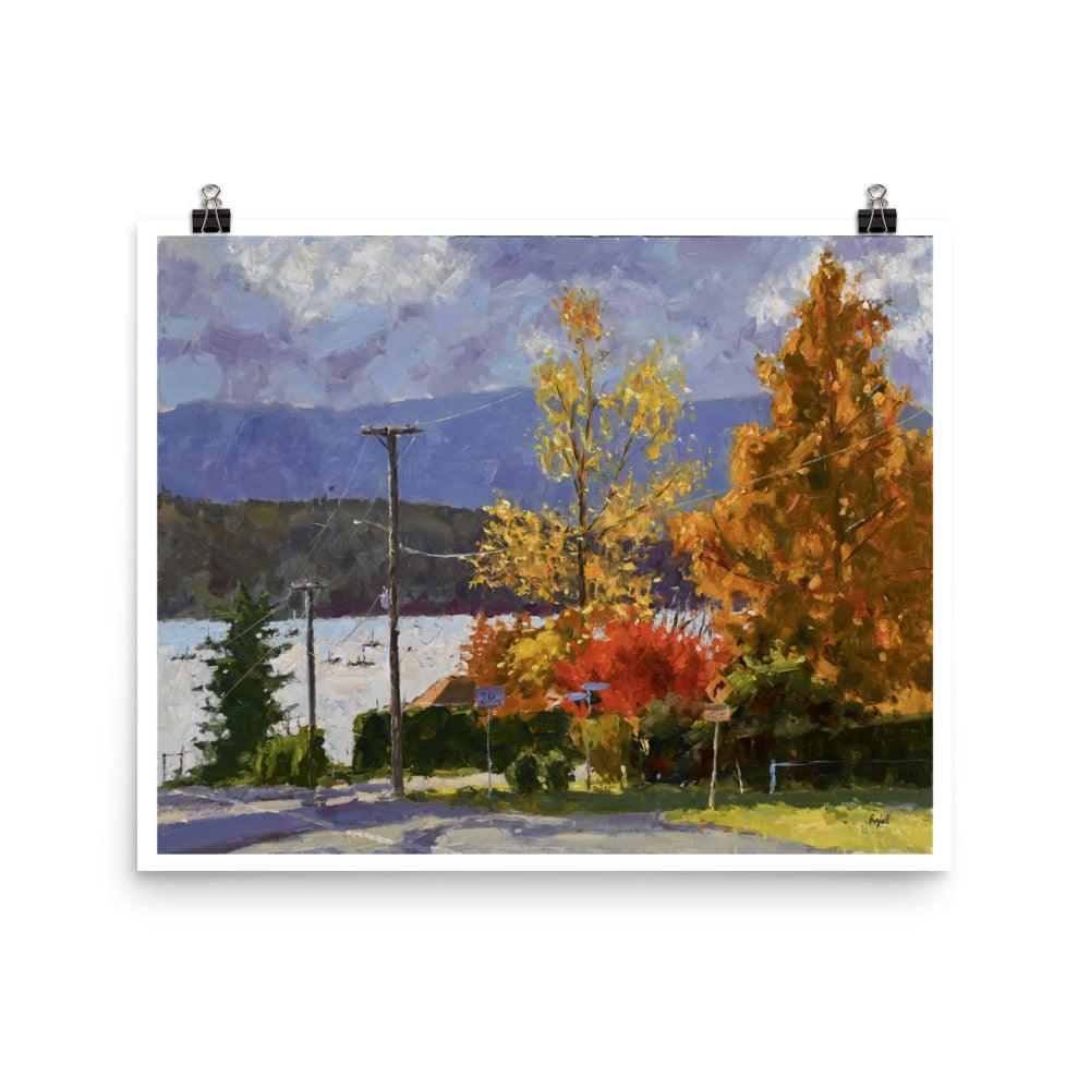 Fall Color, Marchant Road, Fine Art Print